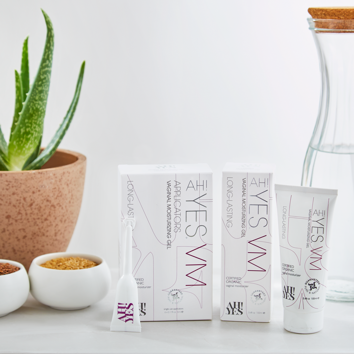 AH! YES VM pH matched vaginal moisturizer range.