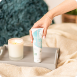 Image of the AH!YES colours blending together 