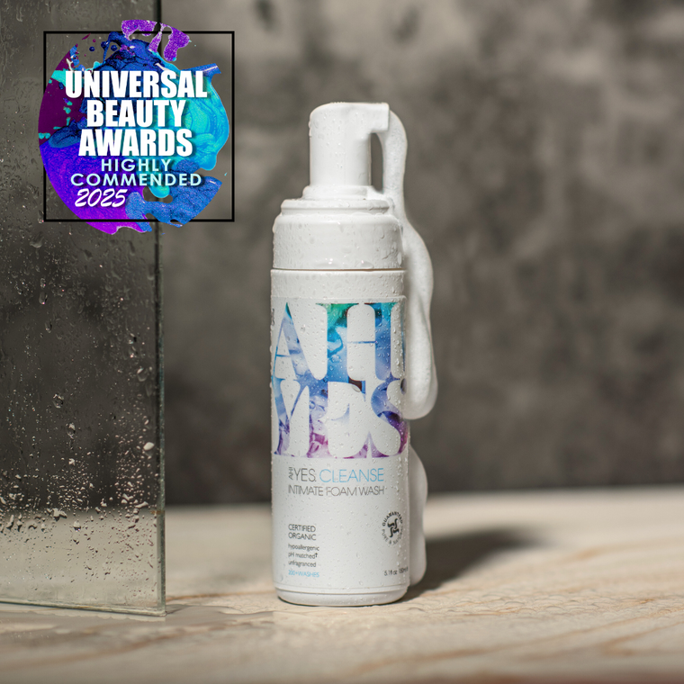 AH! YES CLEANSE intimate foam wash, Universal Beauty Awards 2025 Highly Commended