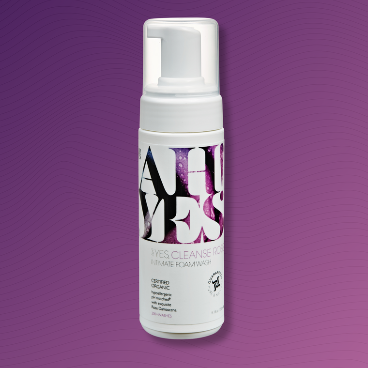 AH! YES feminine intimate wash bottle - Rose