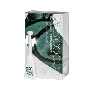 AH! YES COCO 6 pack of applicators. Coconut oil lubricant for soothing relief from vaginal dryness