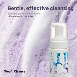 AH! YES CLEANSE certified organic intimate wash for gentle effective cleansing