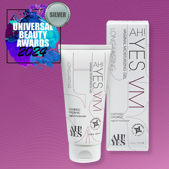 AH! YES VM pH matched vaginal moisturizer tube, silver universal beauty award