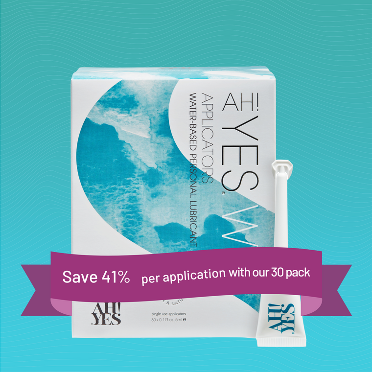 AH! YES WB water-based lubricant 30 pack applicators